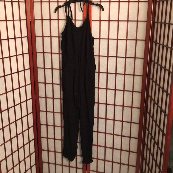 aerie black jumpsuit